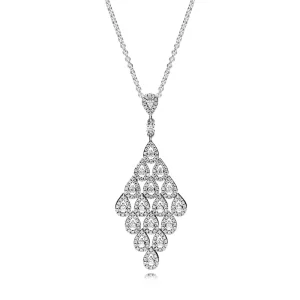 (bild till) Pandora Halsband Kaskad Glamour - 396262Cz-80