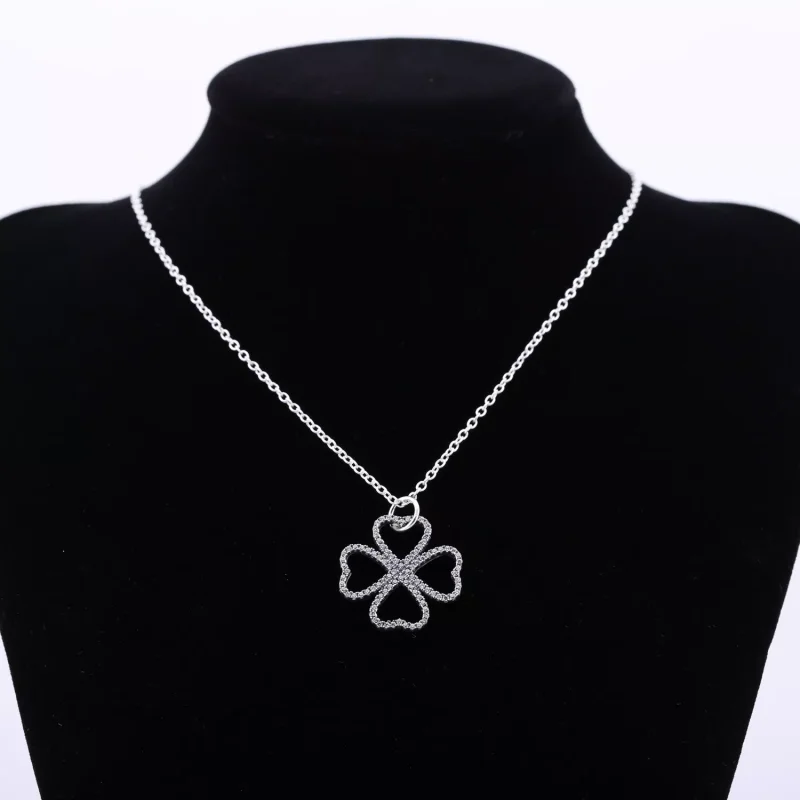 (bild till) Pandora Halsband Kronblad av Kärlek - 390381Cz-90 - View 2