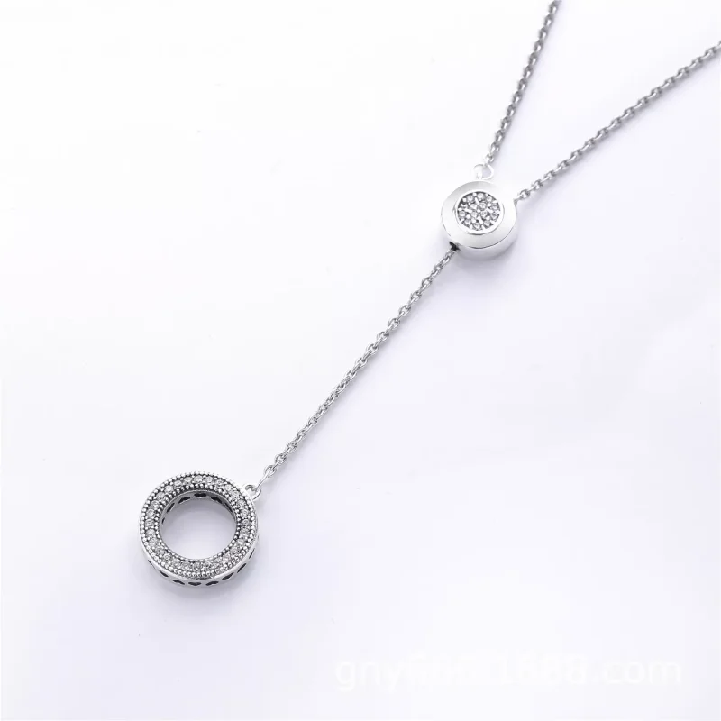 (bild till) Pandora Halsband Pandora Signatur - 397445Cz-70 - View 2