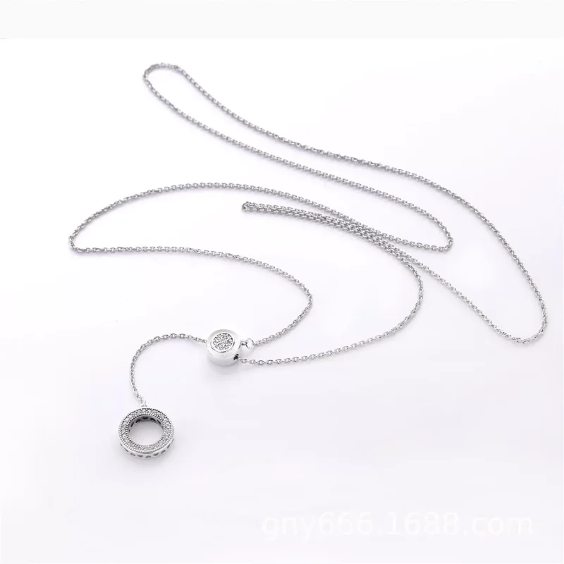 (bild till) Pandora Halsband Pandora Signatur - 397445Cz-70 - View 3