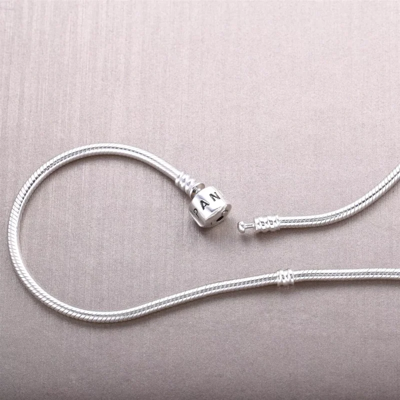 (bild till) Pandora Halsband Sterling Fatlås - 590703Hv - View 3