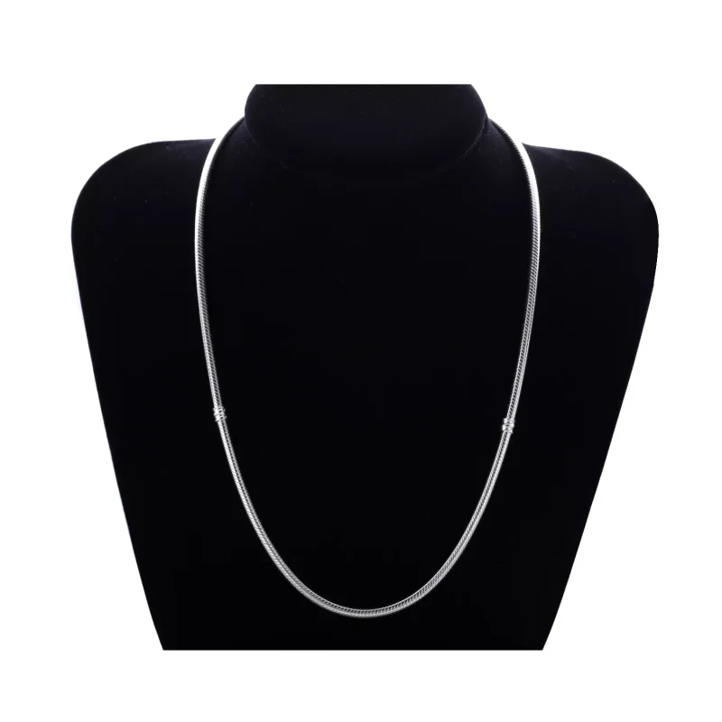 (bild till) Pandora Halsband Sterling Fatlås - 590703Hv - View 4