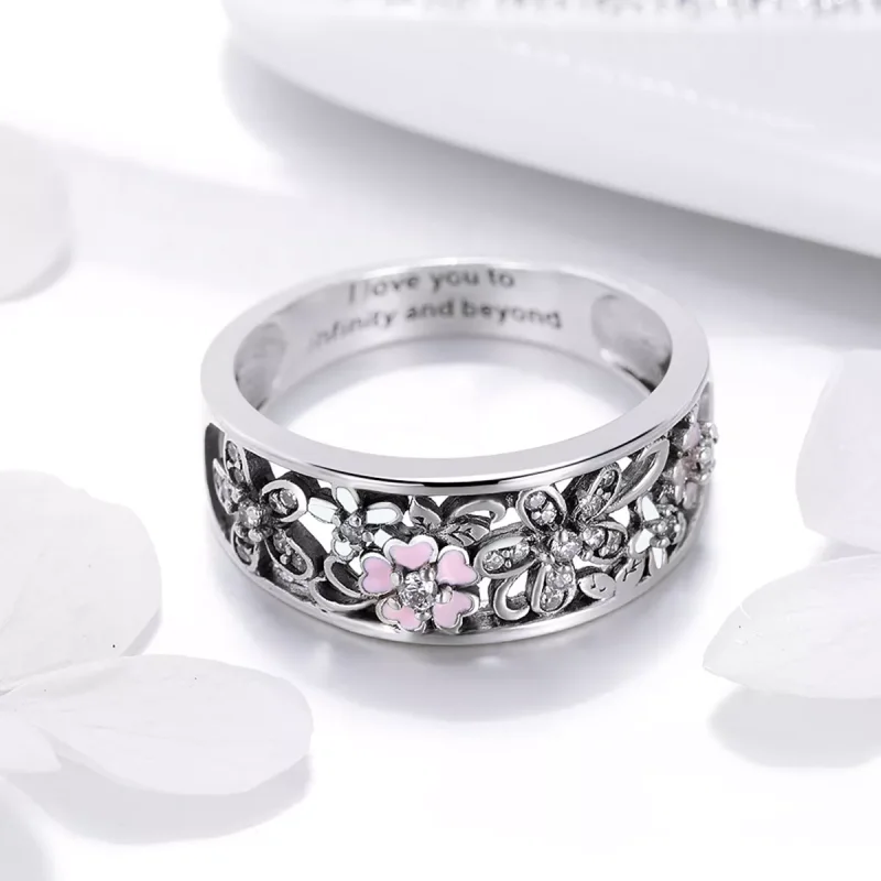 (bild till) Pandora Stil Ring Flower Dance - Scr390 - View 3