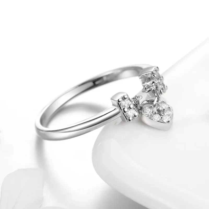 (bild till) Pandora Stil Ring Hjärtlås - Scr466 - View 3