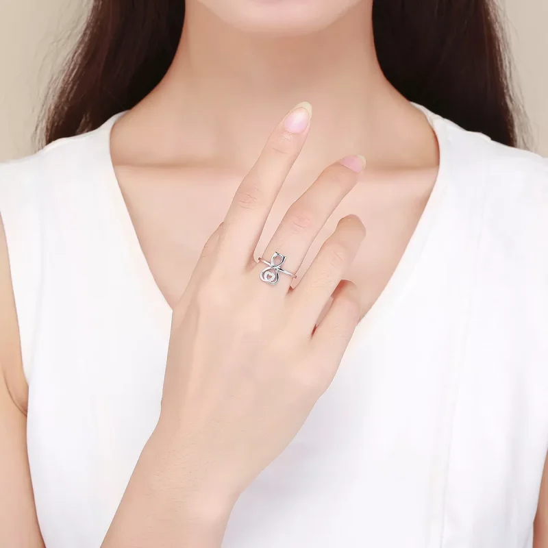 (bild till) Pandora Stil Ring Kattkärlek - Scr417 - View 5