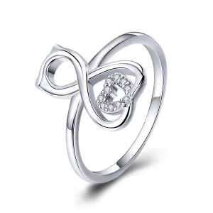 (bild till) Pandora Stil Ring Kattkärlek - Scr417