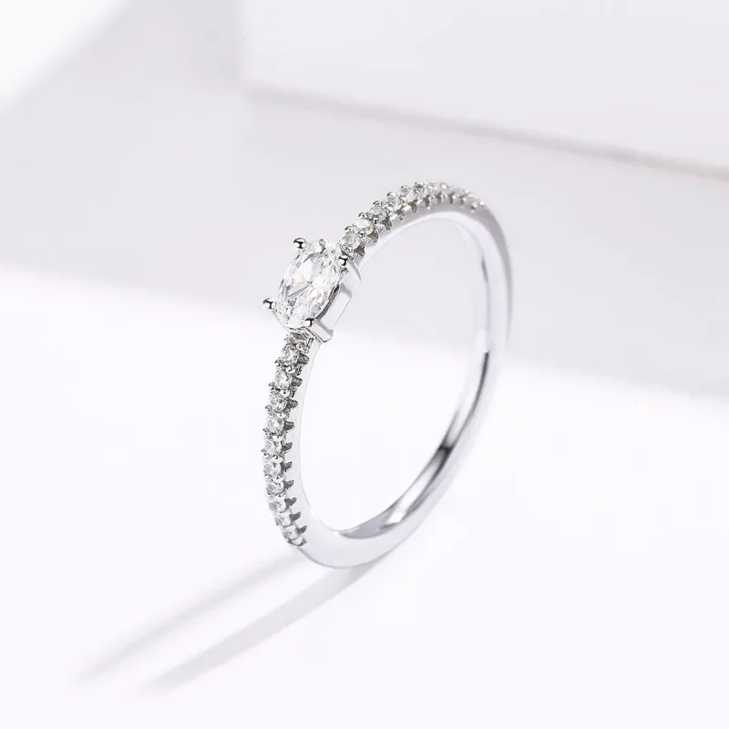 (bild till) Pandora Stil Ring Klar Sten - Scr524 - View 2