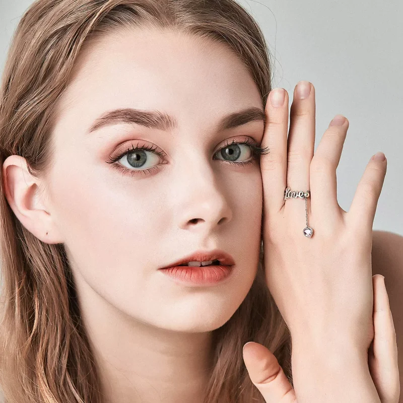 (bild till) Pandora Stil Ring Kärlek - Scr246 - View 7