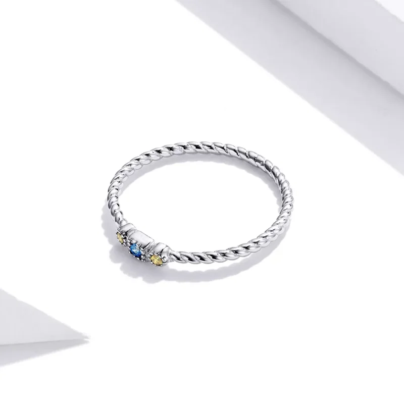 (bild till) Pandora Stil Ring Kärlek Till Rainbow - Scr721 - View 3