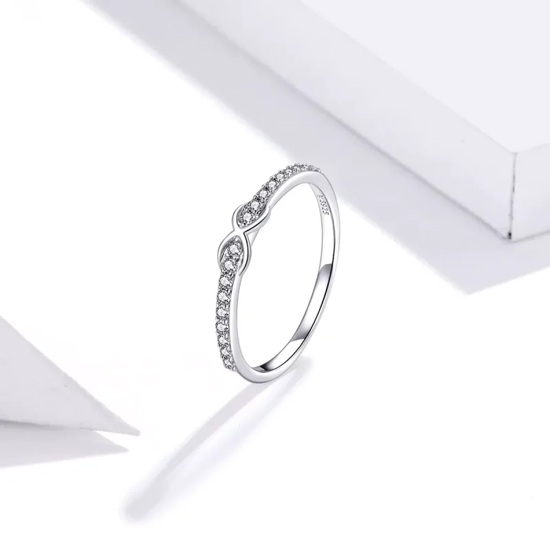 (bild till) Pandora Stil Ring Löften För Henne - Scr691 - View 2