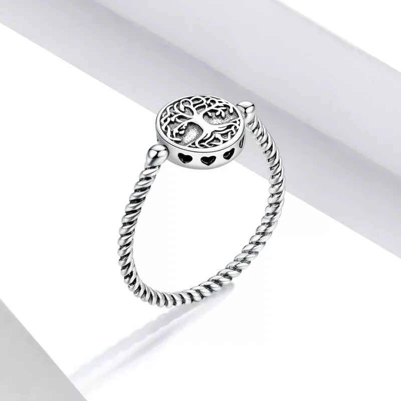 (bild till) Pandora Stil Ring Livets Träd - Scr667 - View 2