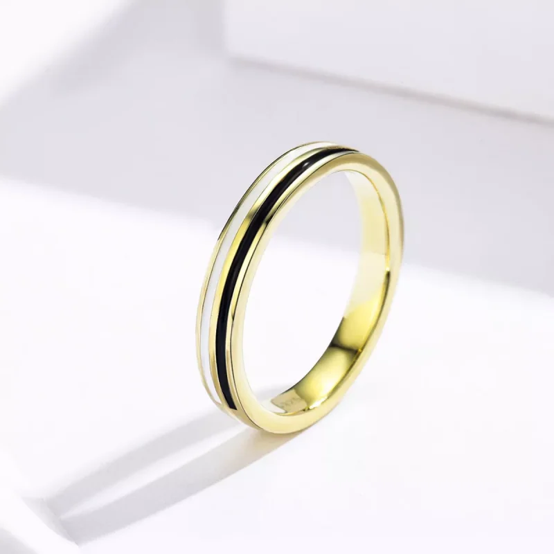 (bild till) Pandora Stil Ring Mode 14 Karats Guldpläterad - Scr523 - View 2