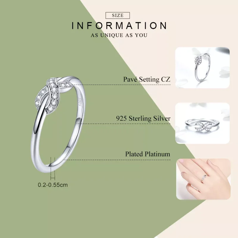 (bild till) Pandora Stil Ring Oändlig Kärlek - Scr494 - View 3