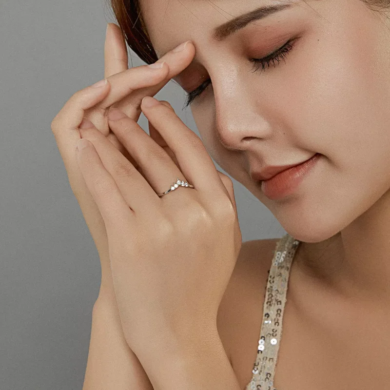 (bild till) Pandora Stil Ring Princess Crown - Scr686 - View 5