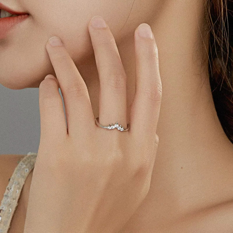 (bild till) Pandora Stil Ring Princess Crown - Scr686 - View 7