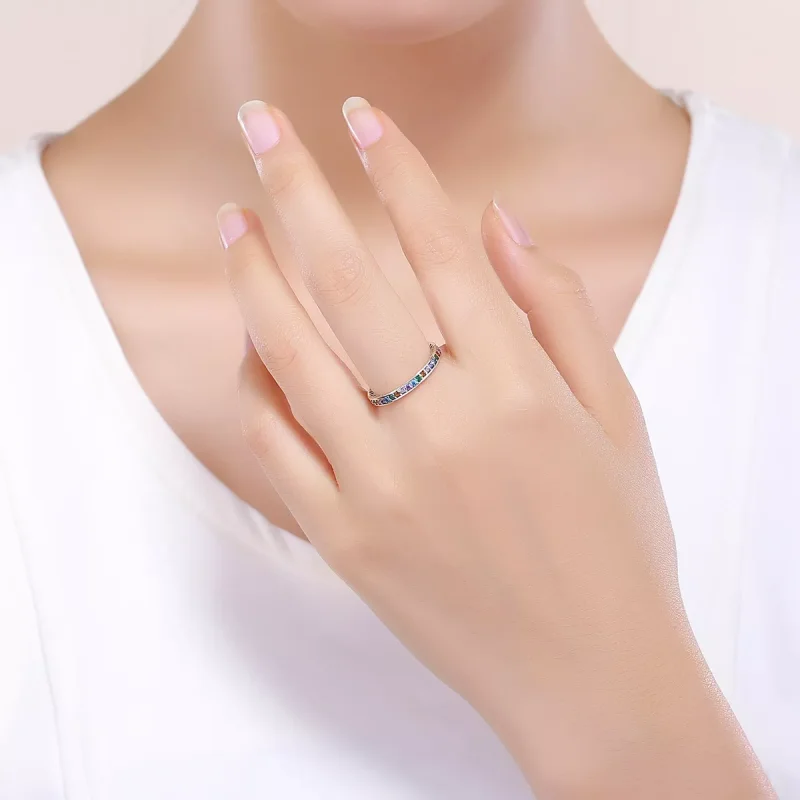 (bild till) Pandora Stil Ring Regnbåge - Scr392 - View 5