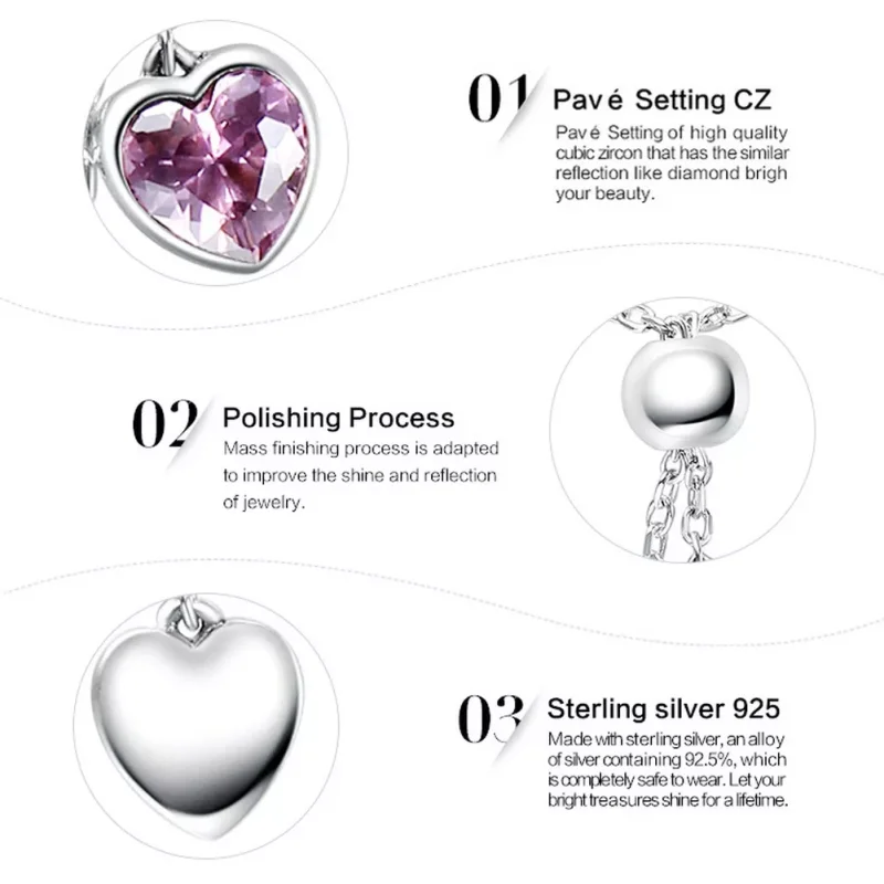 (bild till) Pandora Stil Ring Rosa Hjärta - Scr015 - View 7