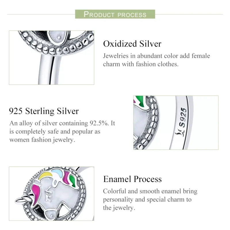 (bild till) Pandora Stil Ring Unicorn Minne - Scr388 - View 5