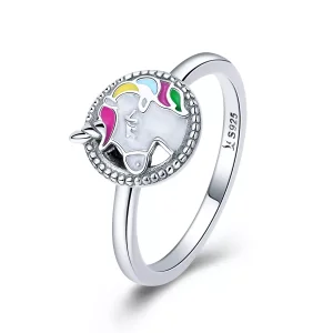 (bild till) Pandora Stil Ring Unicorn Minne - Scr388