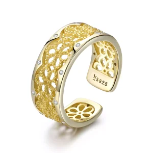Öppen Ring Allure From Lace 14 Karats Guldpläterad - Scr460 (bild till) Öppen Ring Allure From Lace 14 Karats Guldpläterad - Scr460