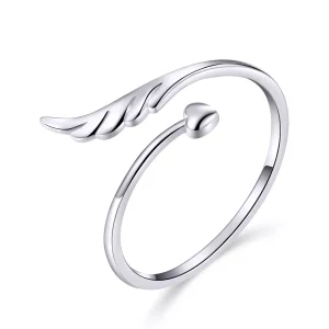 (bild till) Öppen Ring Angel Wing - Scr567