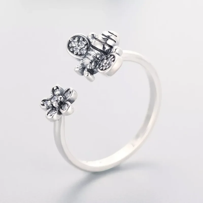 (bild till) Öppen Ring Bi Och Blomma - Scr086 - View 5