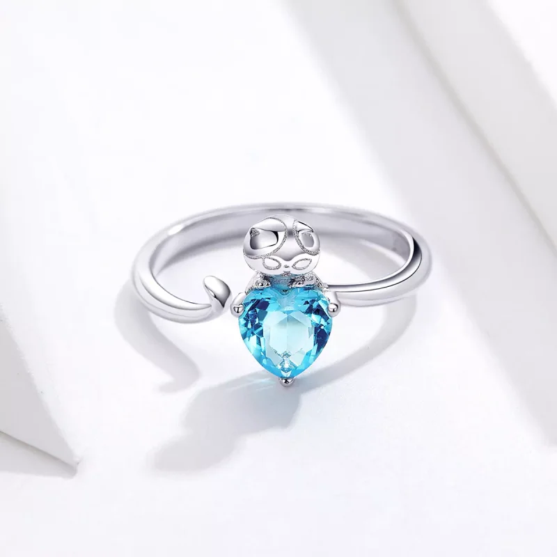 (bild till) Öppen Ring Blue Kitty - Scr533 - View 5