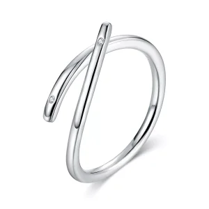 (bild till) Öppen Ring Fingerhjärta - Scr653