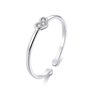 (bild till) Öppen Ring Hjärtat av Lady - Scr491