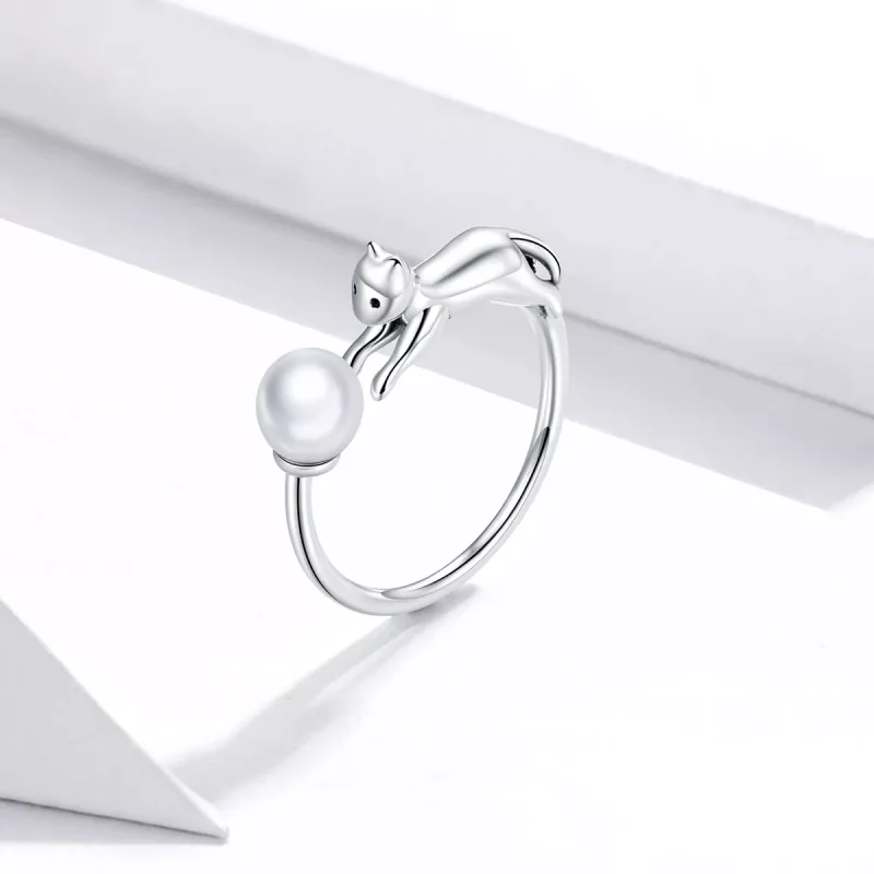 (bild till) Öppen Ring Katt Spelar Boll - Scr683 - View 2