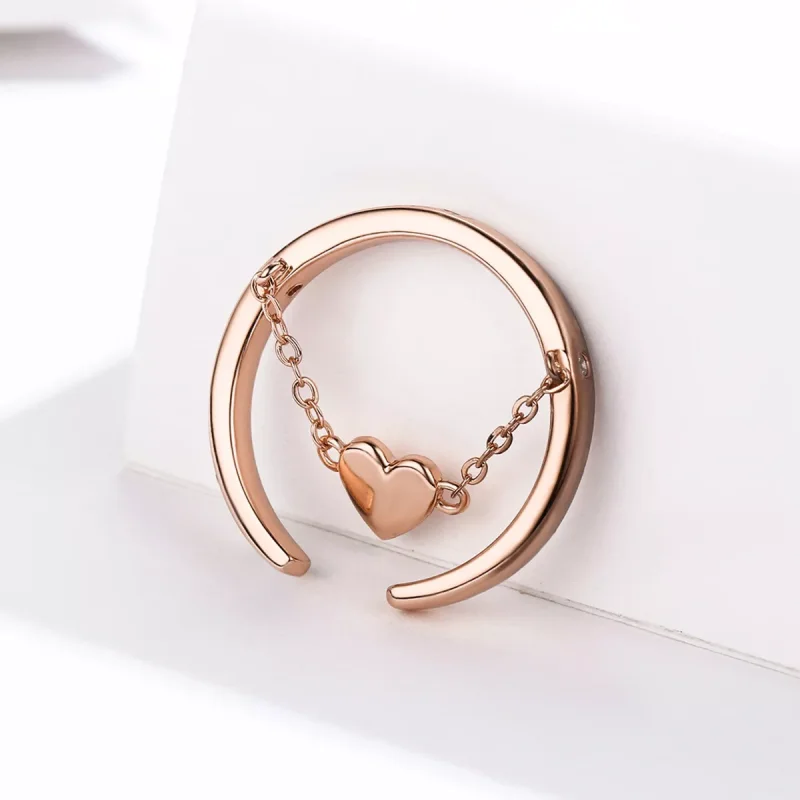 (bild till) Öppen Ring Love Light 14 Karat Roséguld - Scr572 - View 4