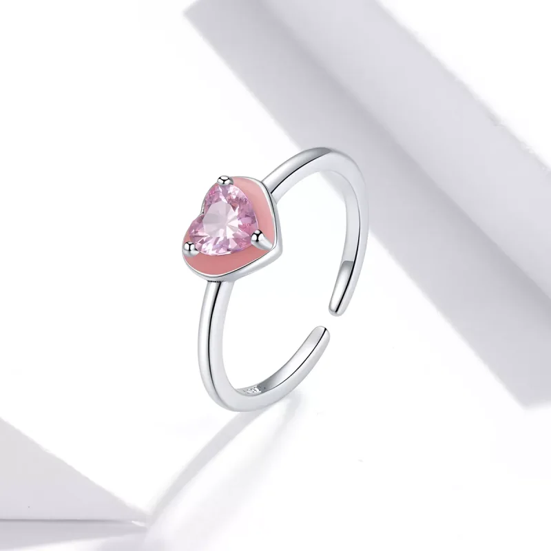 (bild till) Öppen Ring Open Heart Clear Love - Scr717 - View 2