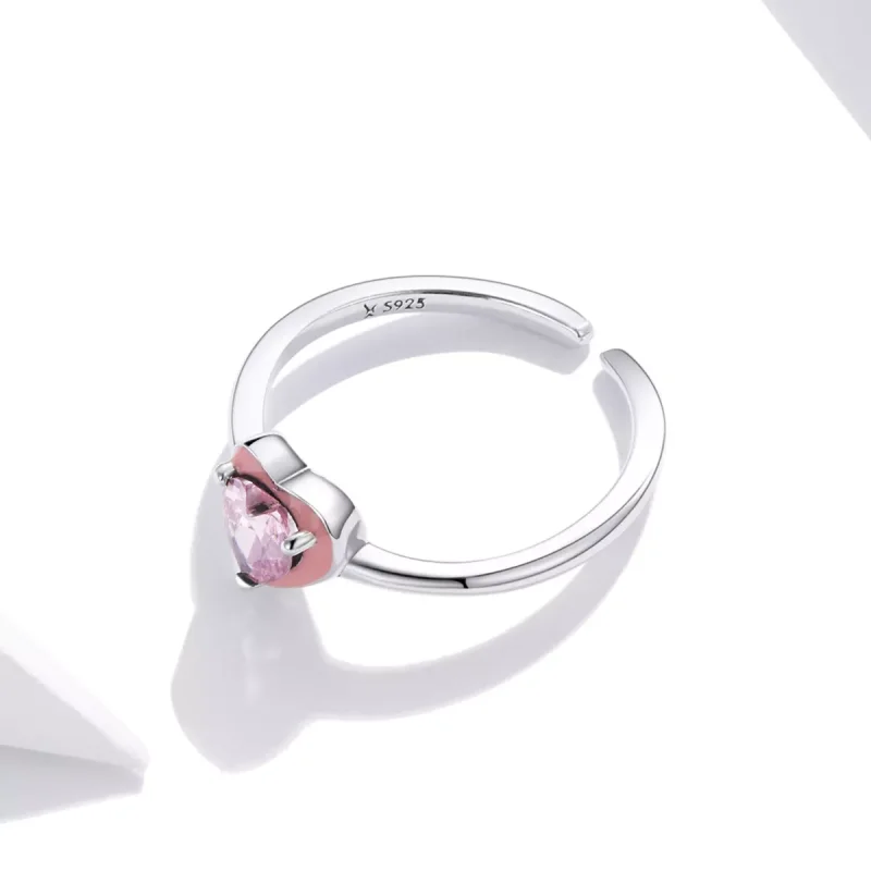 (bild till) Öppen Ring Open Heart Clear Love - Scr717 - View 3