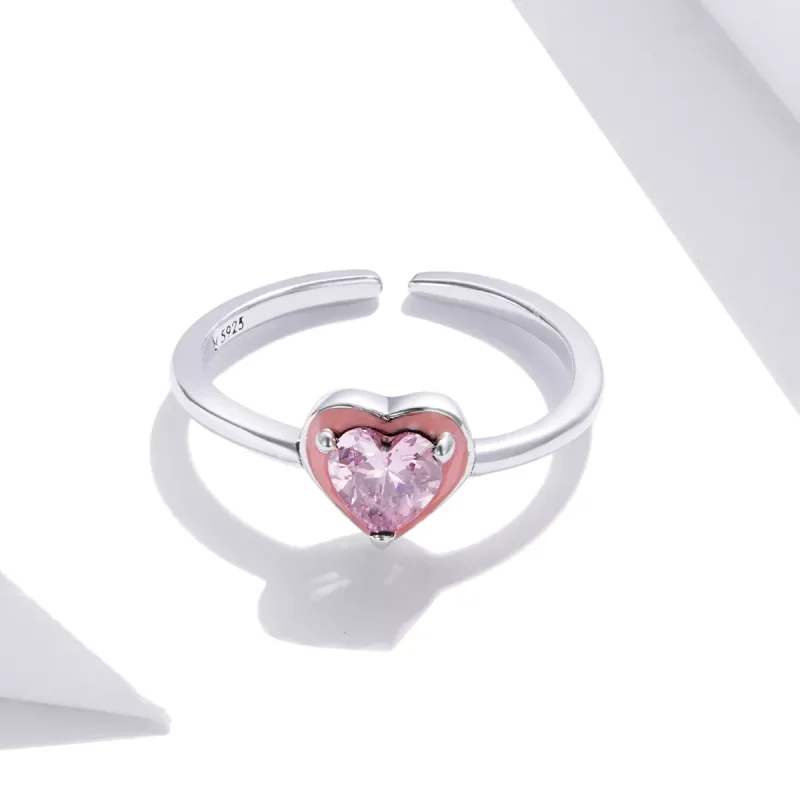 (bild till) Öppen Ring Open Heart Clear Love - Scr717 - View 4