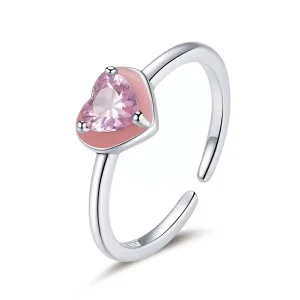 (bild till) Öppen Ring Open Heart Clear Love - Scr717