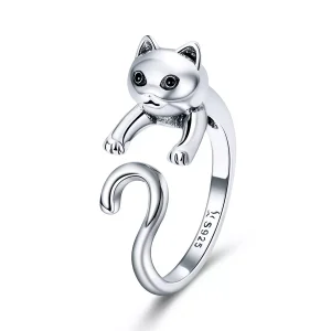 (bild till) Öppen Ring Stygg Katt - Scr409