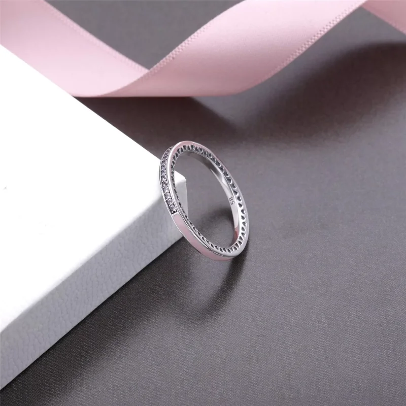 (bild till) Cerise Radiant Hearts of PANDORA Ring 191011NCC - View 3