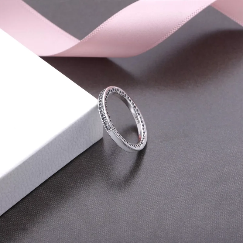 (bild till) Cerise Radiant Hearts of PANDORA Ring 191011NCC - View 4