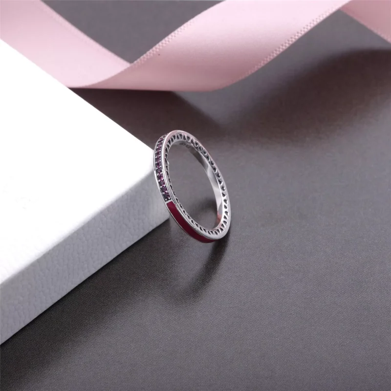 (bild till) Cerise Radiant Hearts of PANDORA Ring 191011NCC - View 5