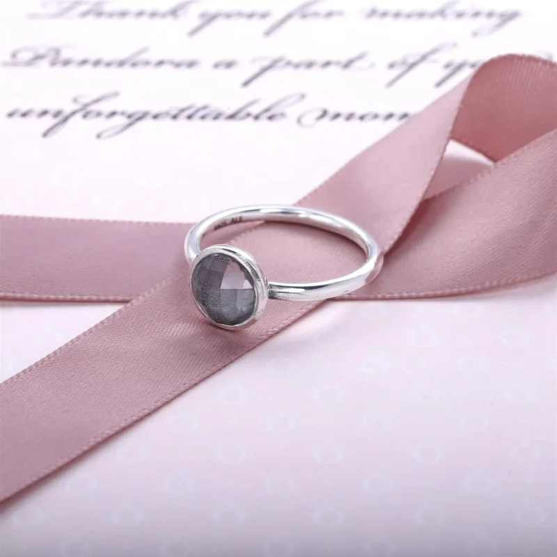 (bild till) PANDORA April Droplet Ring 191012RC - View 2