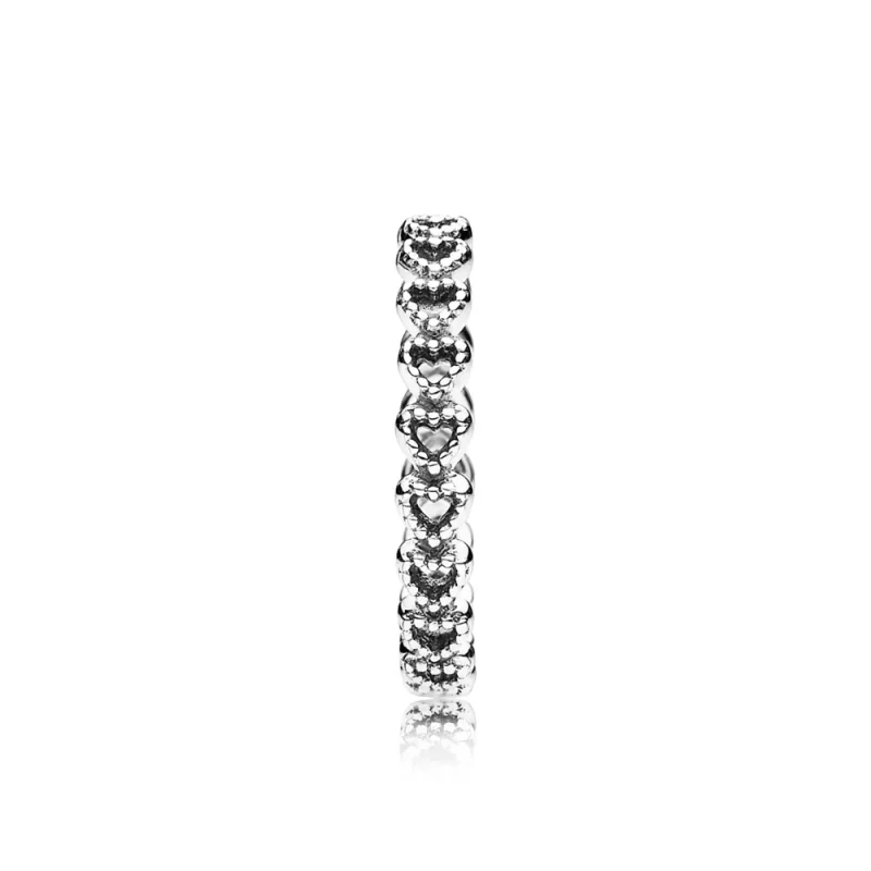 (bild till) PANDORA Band of Hearts Ring 190980 - View 3