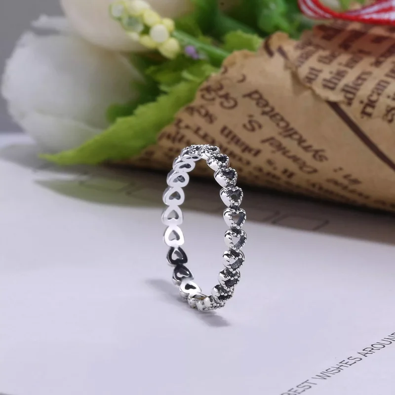 (bild till) PANDORA Band of Hearts Ring 190980 - View 4
