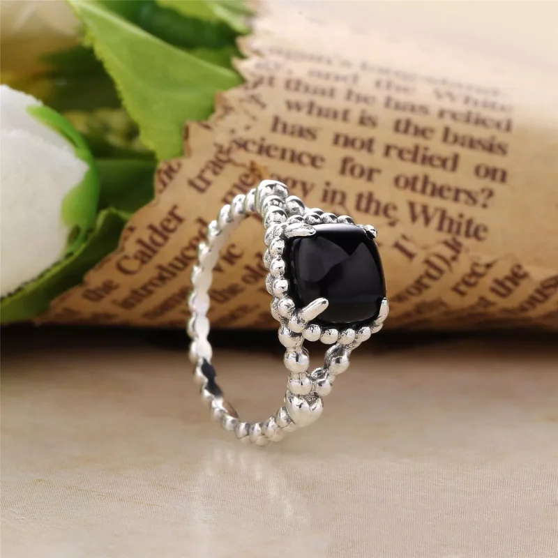 (bild till) PANDORA Black Vibrant Spirit Ring 197188NCK - View 2