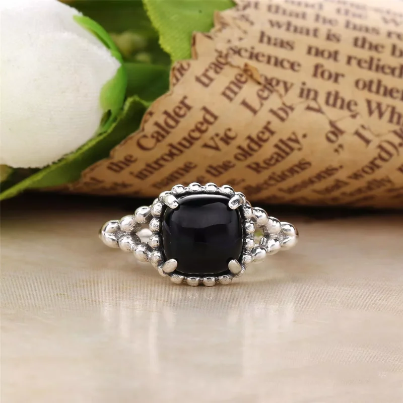 (bild till) PANDORA Black Vibrant Spirit Ring 197188NCK - View 3