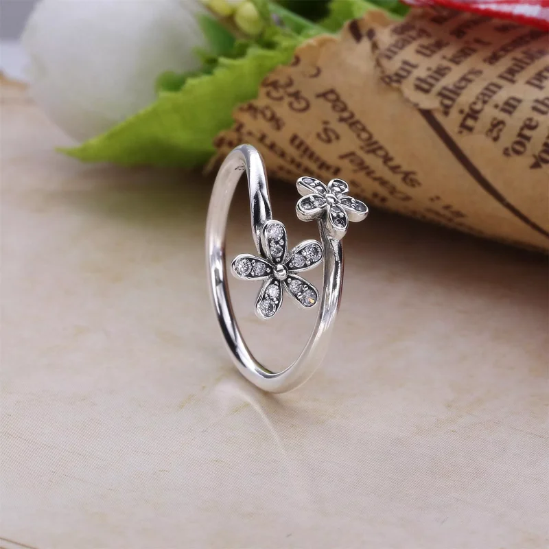 (bild till) PANDORA Dazzling Daisies Ring 191038CZ - View 2