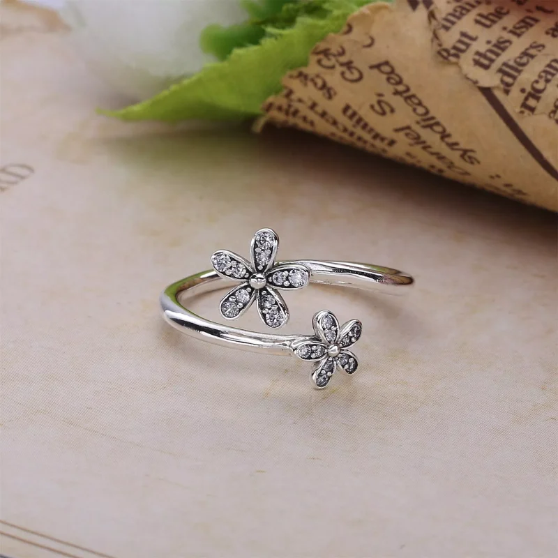 (bild till) PANDORA Dazzling Daisies Ring 191038CZ - View 3