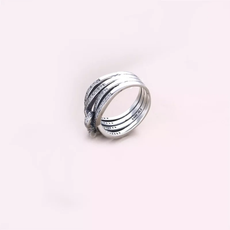 (bild till) PANDORA Delicate Sentiments Ring 190995CZ - View 3