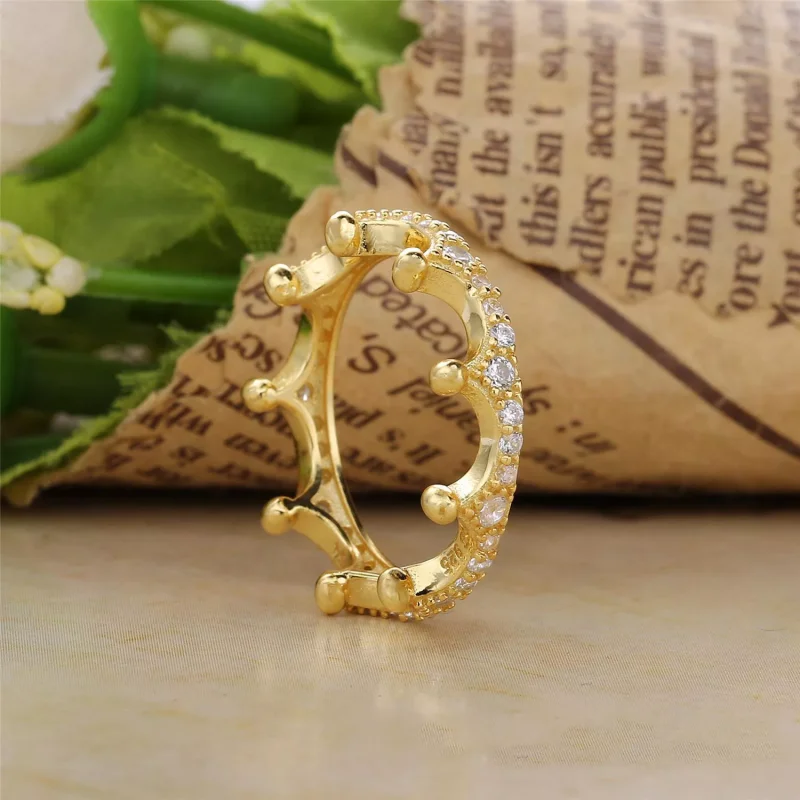 (bild till) PANDORA Enchanted Crown Ring 167119CZ - View 2