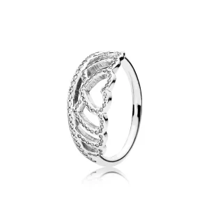 (bild till) PANDORA Hearts Tiara Ring 190958CZ