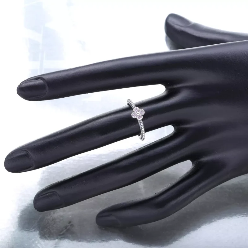 (bild till) PANDORA Pink Oriental Blossom Ring 191001PCZ - View 3